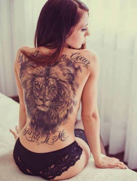 Lion Tattoos For Girls