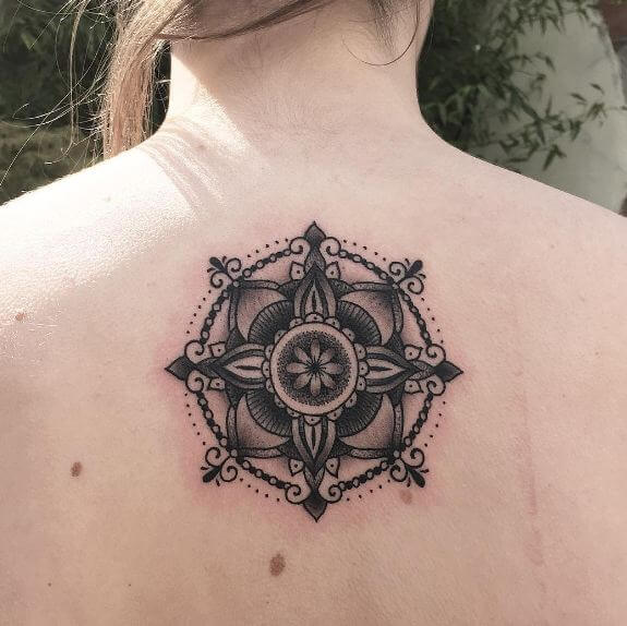 Mandala Girly Tattoos On Back
