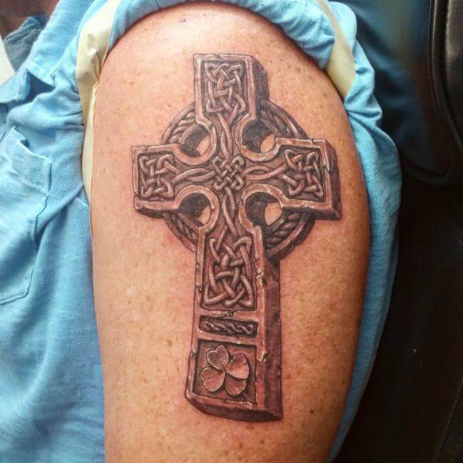 Stone Celtic Cross Tattoos