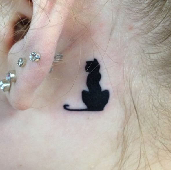 Tattoos For Girl Behind Ear