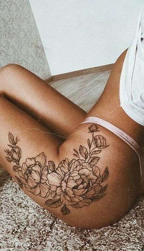 Bein tattoos frau Tattoo Blumen