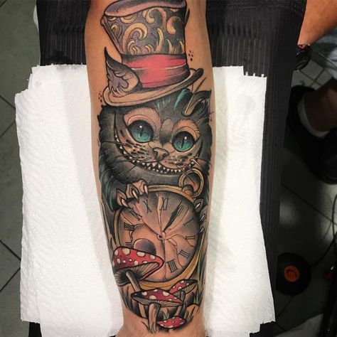 Cheshire Cat Tattoo Ideas Pictures (130)