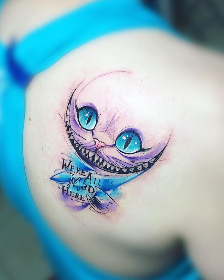Cheshire Cat Tattoo Ideas Pictures (148)