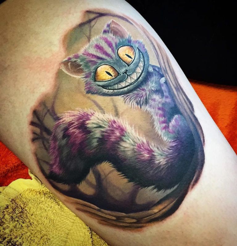 Cheshire Cat Tattoo Ideas Pictures (19)