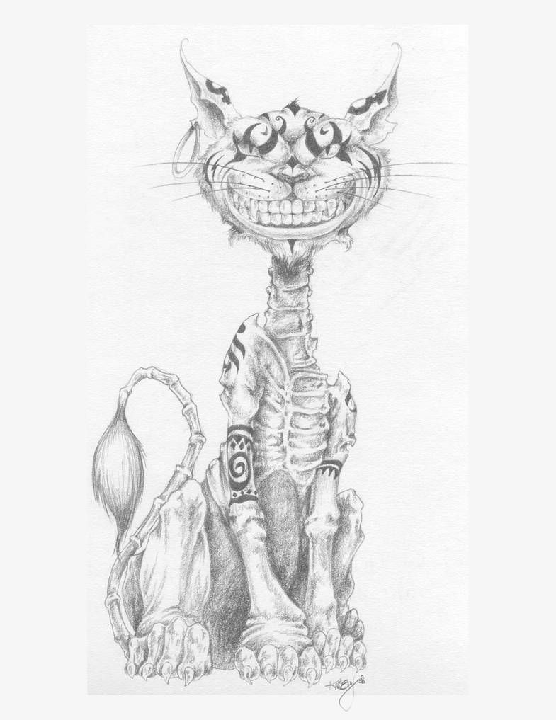 Cheshire Cat Tattoo Ideas Pictures (201)
