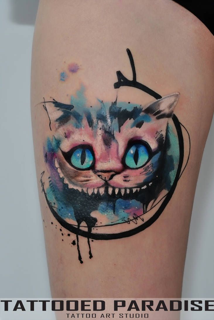Cheshire Cat Tattoo Ideas Pictures (203)