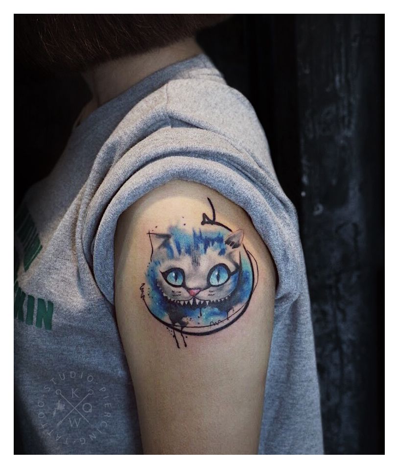 Cheshire Cat Tattoo Ideas Pictures (204)