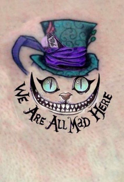 Cheshire Cat Tattoo Ideas Pictures (209)