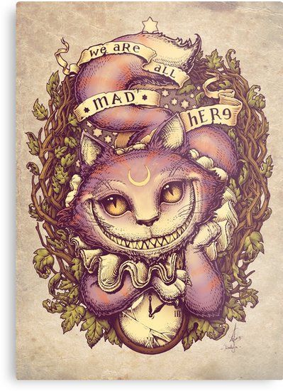 Cheshire Cat Tattoo Ideas Pictures (210)