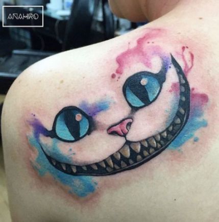 Cheshire Cat Tattoo Ideas Pictures (24)