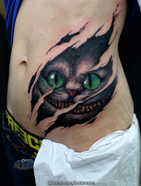 Cheshire Cat Tattoo Ideas Pictures (25)