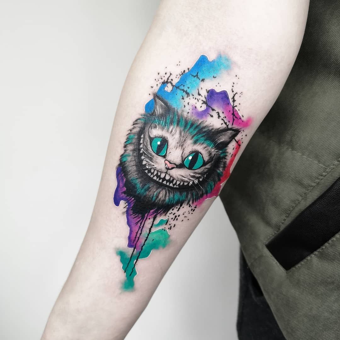 Cheshire Cat Tattoo Ideas Pictures (26)