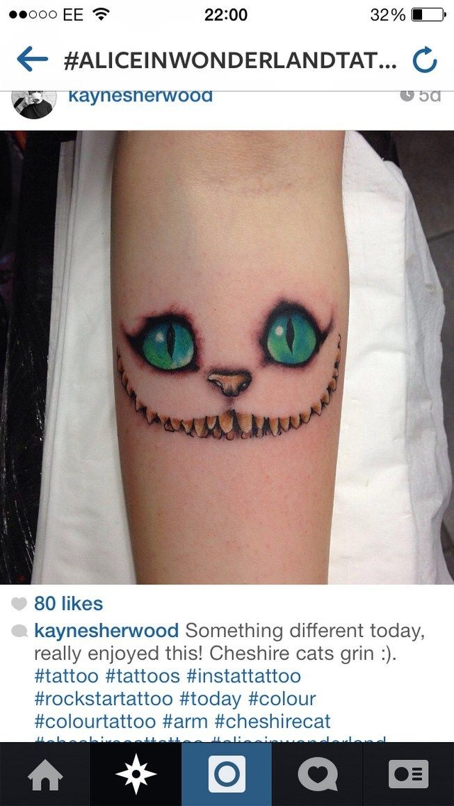 Cheshire Cat Tattoo Ideas Pictures (43)