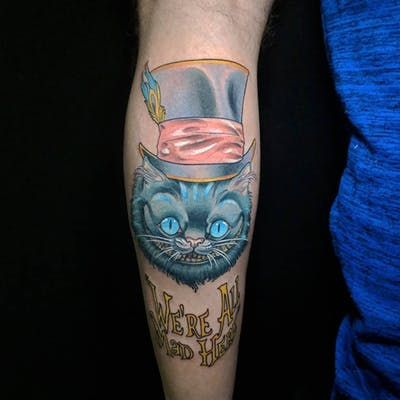 Cheshire Cat Tattoo Ideas Pictures (49)