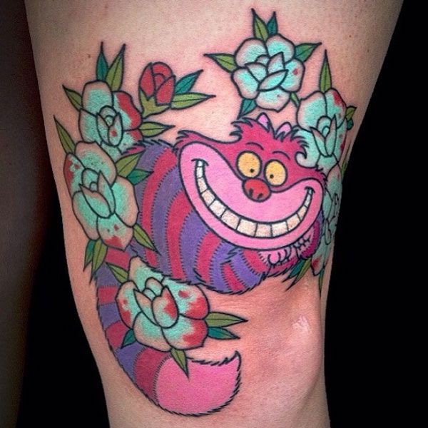 Cheshire Cat Tattoo Ideas Pictures (52)