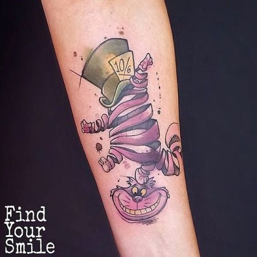 Cheshire Cat Tattoo Ideas Pictures (69)