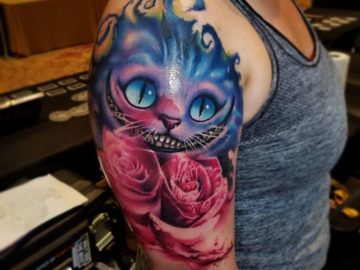 Cheshire Cat Tattoo Ideas Pictures (75)
