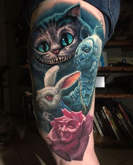 Cheshire Cat Tattoo Ideas Pictures (84)