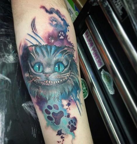 Cheshire Cat Tattoo Ideas Pictures (88)