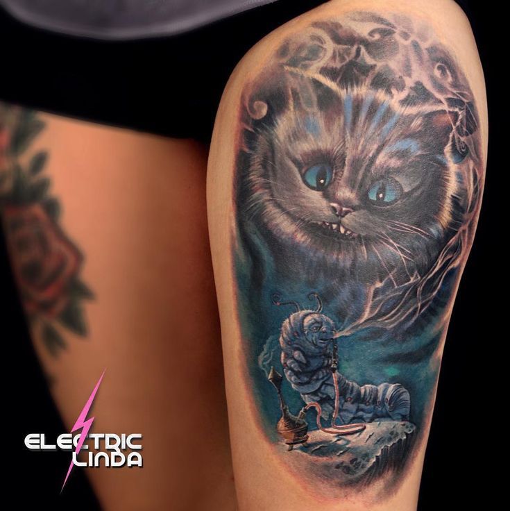 Cheshire Cat Tattoo Ideas Pictures (93)