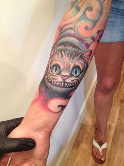 Cheshire Cat Tattoo Ideas Pictures (97)