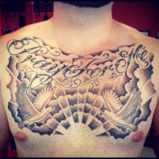Chest Tattoo Pieces Ideas Pictures (10)