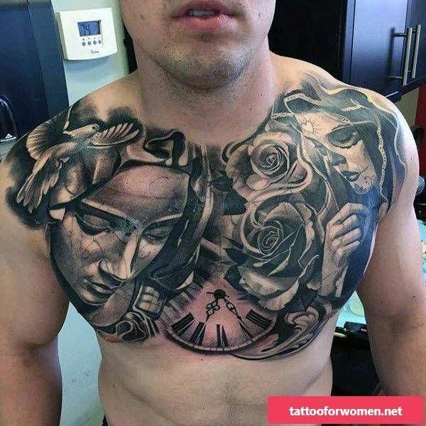 Chest Tattoo Pieces Ideas Pictures (11)