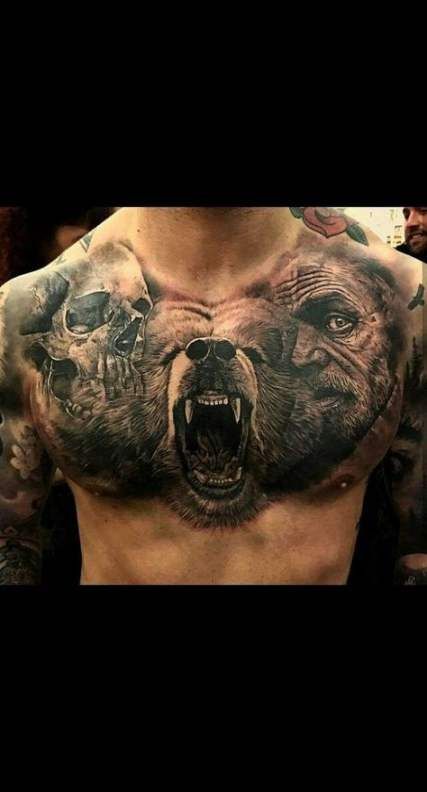 Chest Tattoo Pieces Ideas Pictures (127)