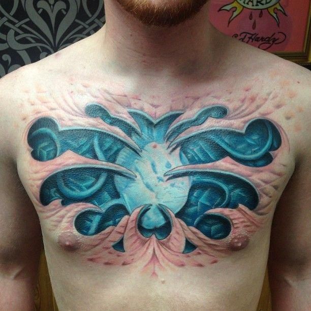 Chest Tattoo Pieces Ideas Pictures (14)