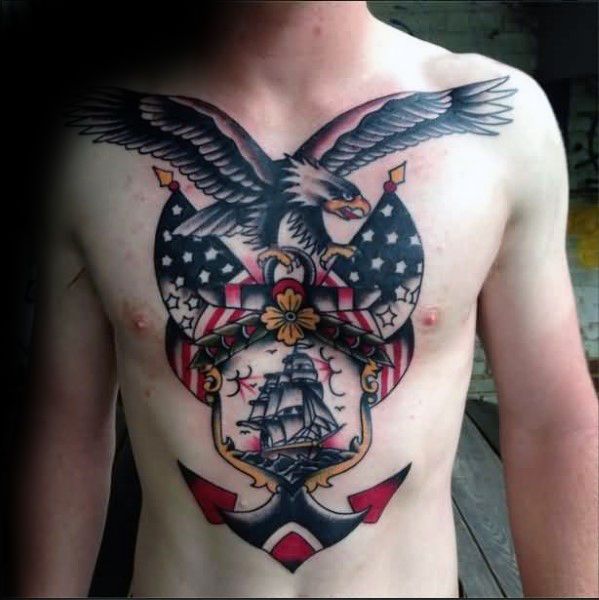 Chest Tattoo Pieces Ideas Pictures (149)