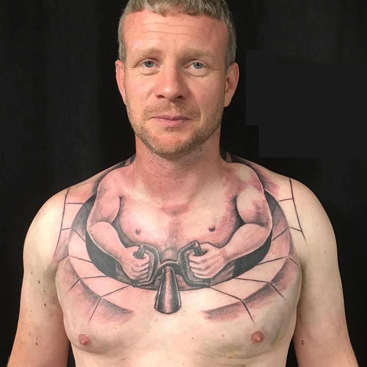 Chest Tattoo Pieces Ideas Pictures (170)