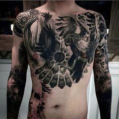 Chest Tattoo Pieces Ideas Pictures (173)