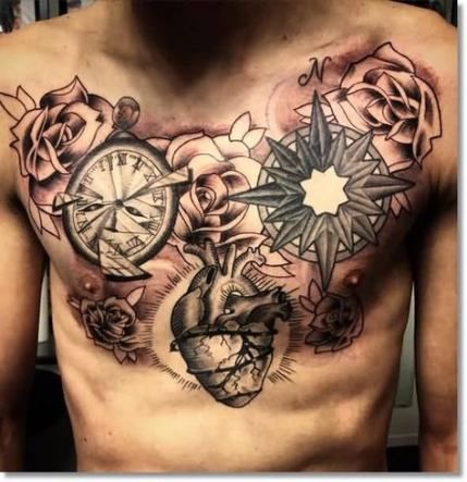 Chest Tattoo Pieces Ideas Pictures (183)