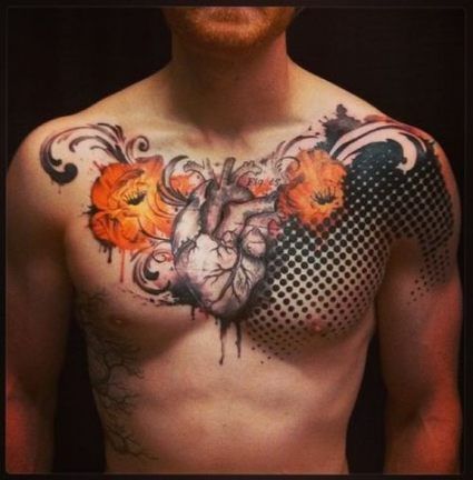 Chest Tattoo Pieces Ideas Pictures (184)