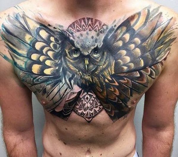 Chest Tattoo Pieces Ideas Pictures (196)