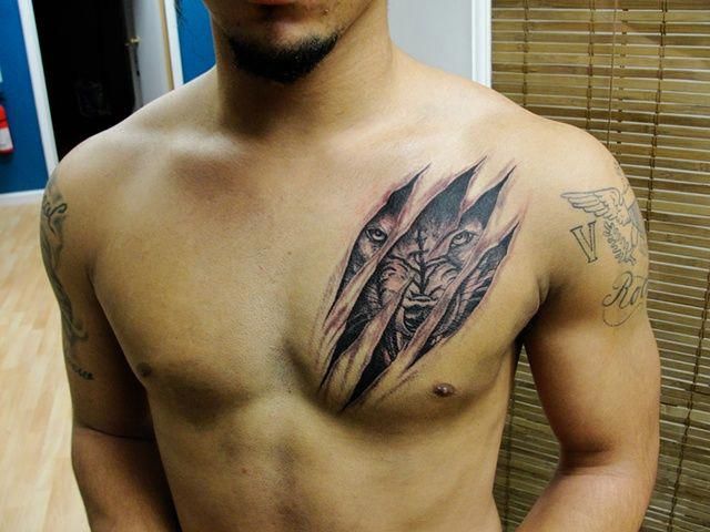 Chest Tattoo Pieces Ideas Pictures (211)