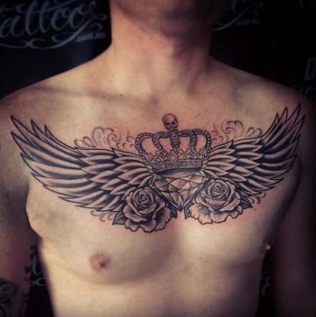 Chest Tattoo Pieces Ideas Pictures (214)