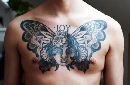 Chest Tattoo Pieces Ideas Pictures (223)