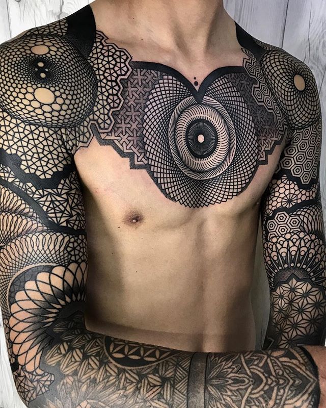 Chest Tattoo Pieces Ideas Pictures (238)