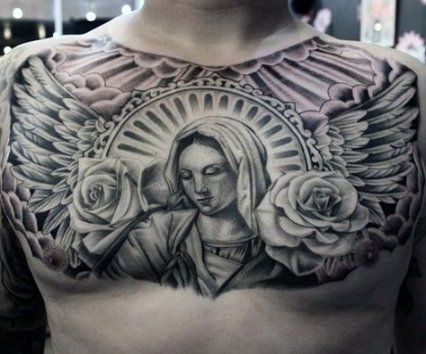 Chest Tattoo Pieces Ideas Pictures (33)