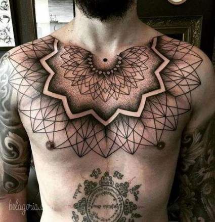 Chest Tattoo Pieces Ideas Pictures (34)