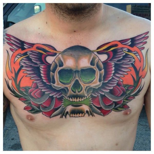 Chest Tattoo Pieces Ideas Pictures (37)