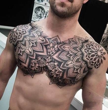 Chest Tattoo Pieces Ideas Pictures (38)