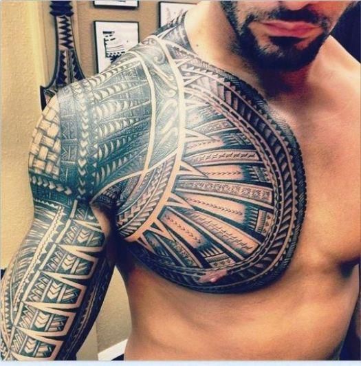 Chest Tattoo Pieces Ideas Pictures (70)
