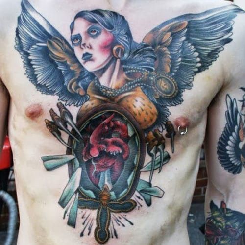 Chest Tattoo Pieces Ideas Pictures (71)