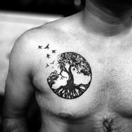 Chest Tattoo Pieces Ideas Pictures (74)