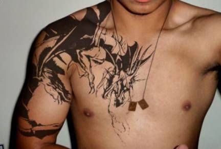Chest Tattoo Pieces Ideas Pictures (83)