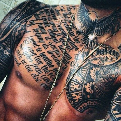 Chest Tattoo Pieces Ideas Pictures (9)
