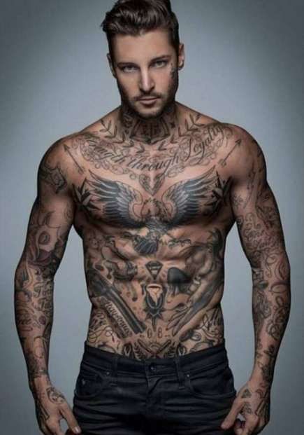 Chest Tattoo Pieces Ideas Pictures (92)