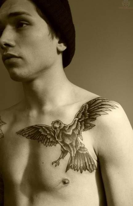 Chest Tattoo Pieces Ideas Pictures (95)